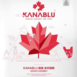 KANABLU 嘉蓝 鸡肉三文鱼奶酪全阶段猫粮 1.5kg*4袋