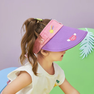 lemonkid 柠檬宝宝 LK2210019 儿童卡通空顶帽 造型款 活力紫独角兽 50-54cm
