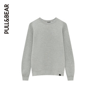 PULL&BEAR 基本款圆领纯色男士早春新品卫衣运动衫 08591597827