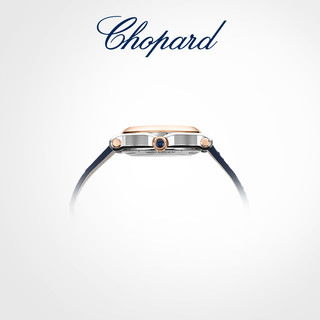 Chopard萧邦HappySport33毫米玫瑰色18K金及精钢腕表 玫瑰色18K金及精钢双色/蓝色鳄鱼皮表带