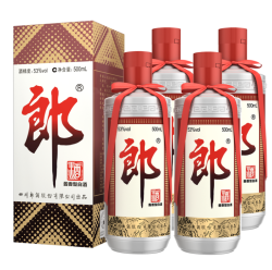 移动端京东百亿补贴langjiu郎酒郎牌郎酒酱香型白酒53度500ml4瓶年货