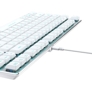 Dareu 达尔优 EK820 87键 蓝牙双模机械键盘 白银色 国产矮红轴 单光