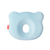 Shiada 新安代 GY000868 婴儿定型枕头 抗菌款 清新蓝 26*22*3.2cm+调节柱