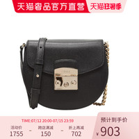 FURLA/芙拉牛皮简约百搭女士斜挎包女包马鞍包链条包