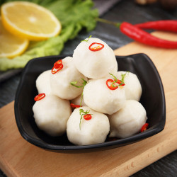 顺兴墨鱼丸500g爽口q弹鱼丸火锅丸料鱼饼关东煮火锅食材空气炸锅食材