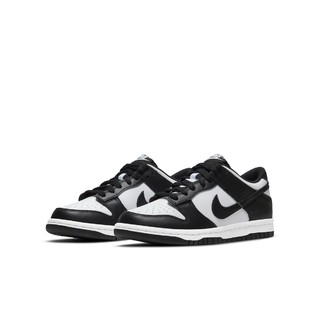 NIKE 耐克 Dunk Low (GS) 大童休闲运动鞋 CW1590-100 黑色/白色 38