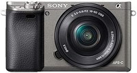 SONY 索尼 ILCE6000 24.3 MP 数码相机带 SELP1650 镜头套件 - 白色
