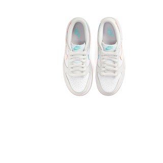 NIKE 耐克 Dunk Low (GS) 大童休闲运动鞋 CW1590-101 白色/粉色 38