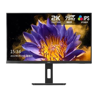 AOC 冠捷 Q27P10 27英寸 IPS 显示器（2560*1440、75Hz）