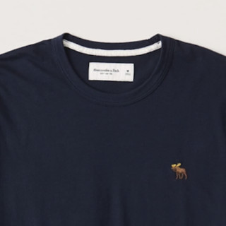 Abercrombie & Fitch 男士圆领短袖T恤 308311-1 海军蓝 XL