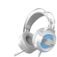 MC 迈从 Q9 标准版 耳罩式头戴式动圈降噪有线耳机 白色 3.5mm+USB-A