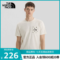 TheNorthFace北面短袖男士2022春夏新款舒适透气户外运动圆领T恤