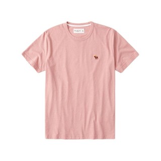 Abercrombie & Fitch 男士圆领短袖T恤 308311-1 浅粉色 S