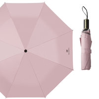 HAGGIS ZS238 8骨三折晴雨伞 粉红色