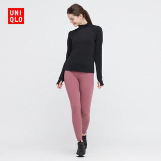 UNIQLO 优衣库 防晒衣女装AIRism防紫外线网眼半拉链套头衫(长袖机能卫衣)450653