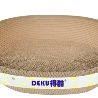 DEKU 得酷 猫抓板 椭圆形 45*35.5*10cm