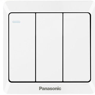 Panasonic 松下 雅悦系列 WMWA515-N 三开单控开关 白色