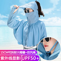 防晒衣女2022夏季新款户外防紫外线轻薄透气百搭防晒服