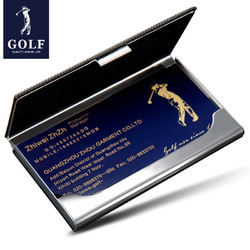 GOLF 高尔夫 精品合金名片夹男士卡片包精致设计 精英商务经典合金卡片包