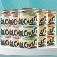 PLUS会员：Ousri 无谷猫罐头 鸡肉三文鱼口味 170g*24罐