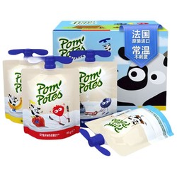 POM'POTES 法优乐 Pompotes) 法国原装进口酸奶 常温儿童酸奶  宝宝零食非果泥 4口味混合装85g*8袋