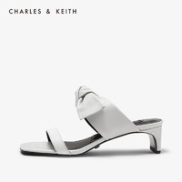 CHARLES & KEITH CHARLES＆KEITH2020春季新品SL1-60920013蝴蝶结饰女士高跟凉拖鞋