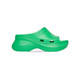 巴黎世家 男士厚底拖鞋凉鞋露趾鞋橡胶品牌标识黑色 绿色 39
