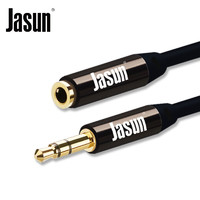 JASUN 佳星 捷顺（JASUN）音频延长线 3.5mm公转母音频线 高保真音质金属外壳 电脑耳机延音频延长线 2米