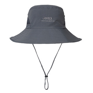 Jeep 吉普 大帽檐情侣款防紫外线渔夫帽帽子夏季防晒帽太阳帽遮阳帽