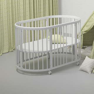 babycare 8970 婴儿床 白色 125*70*83cm