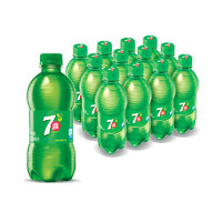 限地区、有券的上：7-Up 七喜 柠檬味 汽水碳酸饮料 300ml*12瓶