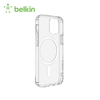 belkin 贝尔金 苹果13手机壳透明磁吸MagSafe保护套超薄抗菌全包防防摔防指纹iPhone13ProMax  苹果手机壳