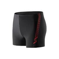 PEAK 匹克 男子平角泳裤 YS01145 黑红色 L