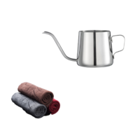 TiaNXI 天喜 TBL203-350 咖啡壶 250ml 钢本色+茶巾