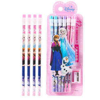 Disney 迪士尼 冰雪奇缘联名系列 DM20697F 大皮头铅笔 HB 12支装