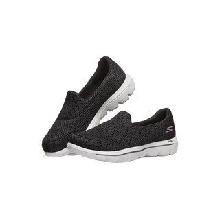 SKECHERS 斯凯奇 Go Walk Evolution Ultra 女子休闲运动鞋 15738/BKW 黑色/白色 36