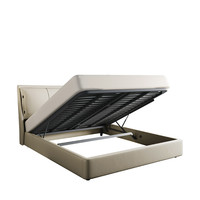 Sleemon 喜临门 夏洛 北欧真皮床 奶油白 180*200cm 气动款