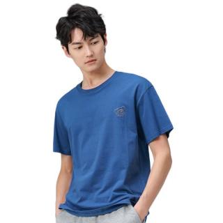 jeanswest 真维斯 男士圆领短袖t恤 jr-22-173075 雾霾蓝 xl