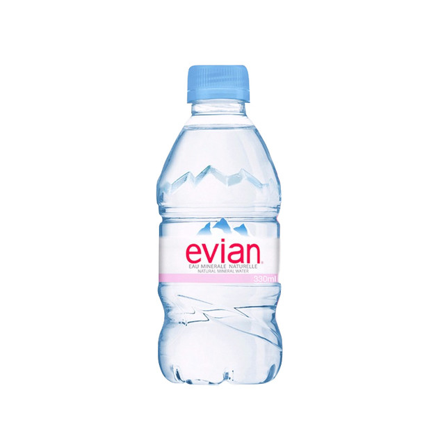 依云 法国进口evian依云天然矿泉水500ml*24瓶弱碱性饮用水