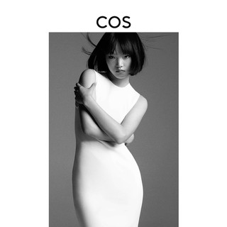 COS 修身版型无袖直筒连衣裙2022春季新品1069477002 白色 160/80A