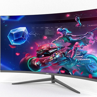 HPC 惠浦 H275RD 27英寸 VA 曲面 FreeSync 显示器（1920×1080、165Hz、71%NTSC、HDR10）