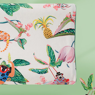 gb 好孩子 热带雨林系列 儿童乳胶枕套