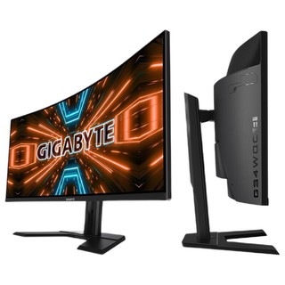 GIGABYTE 技嘉 G34WQC A 34英寸 VA G-sync FreeSync 显示器（3440*1440、144Hz、120%sRGB、HDR400）