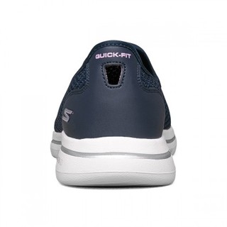 SKECHERS 斯凯奇 Go Walk 5 女子休闲运动鞋 896021/NVLV 海军蓝色/薰衣草色 38.5