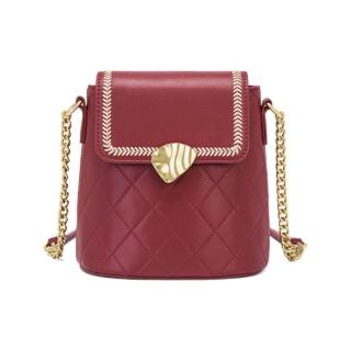 mark fairwhale 马克华菲 女士斜挎水桶包 79022804157637300 酒红色