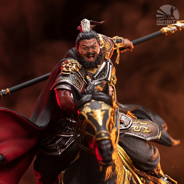 infinitystudio开天工作室三国群雄系列五虎上将17张飞雕塑手办彩色版