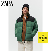 ZARA 男装 拼色棉服面包服立领夹克外套 8574302 500