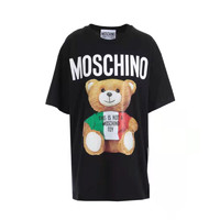 MOSCHINO 女士经典小熊印花长款短袖T恤 0708-0540