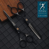 TITAN 大力人 专业发型师剪刀理发美发剪刀打薄剪平牙剪刘海碎发剪子套装