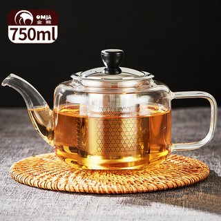 PLUS会员：金熊 玻璃茶壶 750ml
